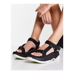 Teva Jadito Black Platform Sandals size 10